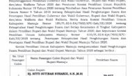 Permalink ke Pengunguman Hasil Rekapitulasi Penghitungan Suara Pemilihan Bupati dan Wakil Bupati Mamuju Tahun 2020